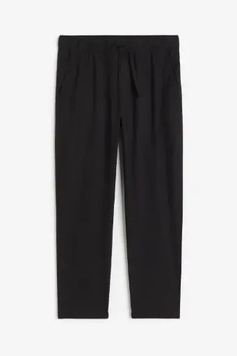 Relaxed Fit Linen-blend trousers·